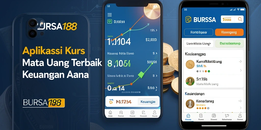 Antarmuka menarik dan informatif dari aplikasi Kurs Mata Uang BURSA188.