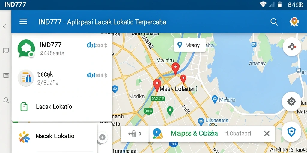 Tampilan antarmuka Lacak Lokasi yang intuitif dan mudah digunakan.