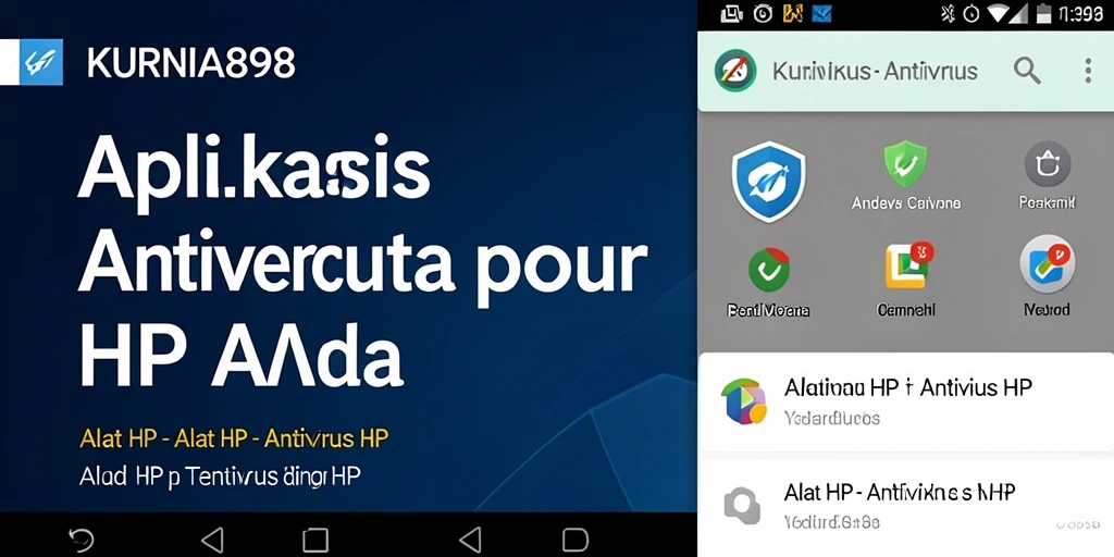 Tampilan antarmuka intuitif aplikasi KURNIA898 untuk keamanan HP.