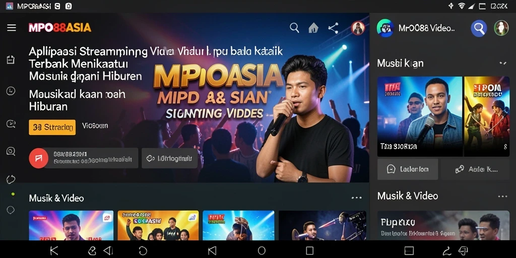 Tampilan antarmuka MPO88ASIA yang ramah pengguna untuk streaming video.