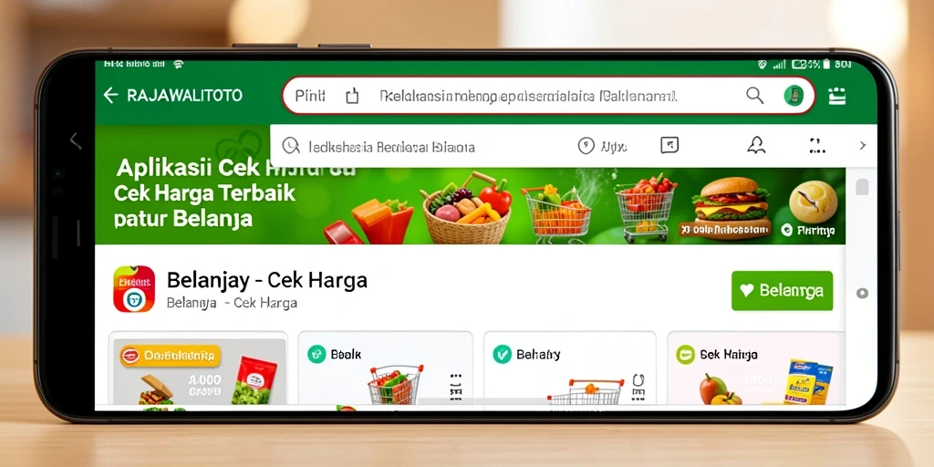 Antarmuka aplikasi RAJAWALITOTO yang menampilkan fungsi Cek Harga.