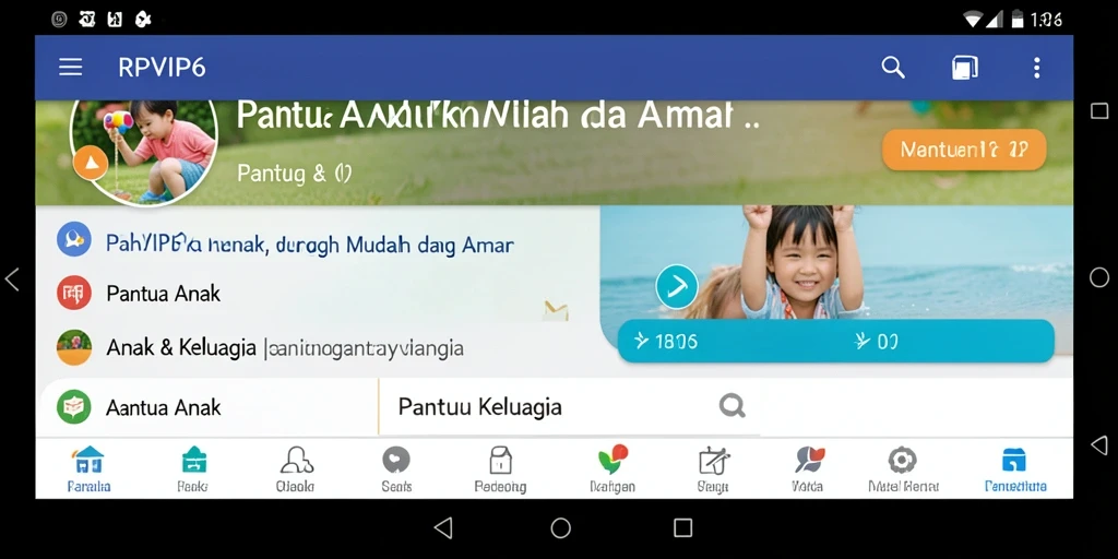 Antarmuka RPVIP6 yang ramah pengguna untuk pemantauan anak.