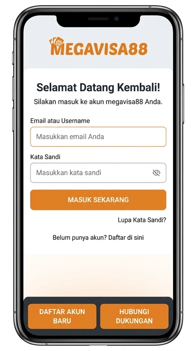 Masuk Akun Megavisa88 untuk Pengguna Android